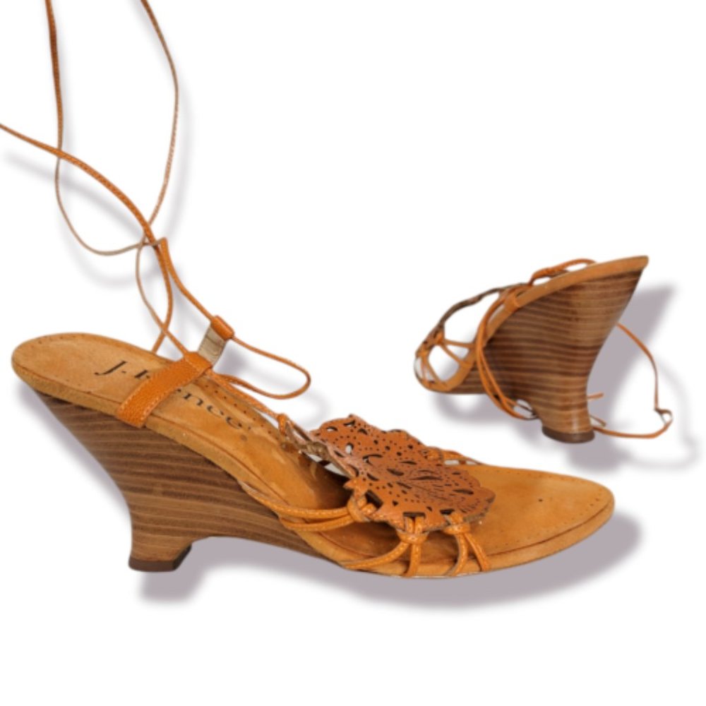 J.Renee' Women's Brown Ankle Strap High Heel Shoes - Size US 8.5-M